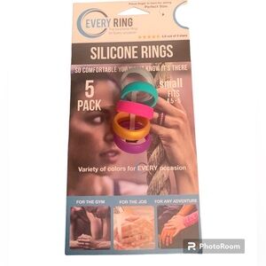 Everyring/Every Ring silicone wedding band pack of 5 size S
